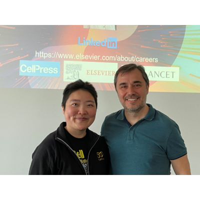 Dr. Yingyu Liu, Scientific Editor of Cell Host and Microbe and Prof. Dr. Bahtiyar Yilmaz